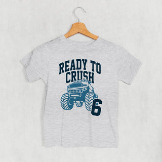 Ready To Crush 6 Tee (Kids) POD - Apparel Ivy + Cloth Style: Youth Tee Color: Heather Size: YS