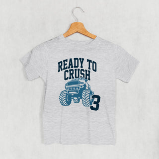 Ready To Crush 3 Tee (Kids) POD - Apparel Ivy + Cloth Style: Toddler Tee Color: Heather Size: 2T