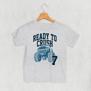 Ready To Crush 7 Tee (Kids) POD - Apparel Ivy + Cloth Style: Youth Tee Color: Heather Size: YS