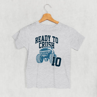 Ready To Crush 10 Tee (Kids) POD - Apparel Ivy + Cloth Style: Youth Tee Color: Heather Size: YS