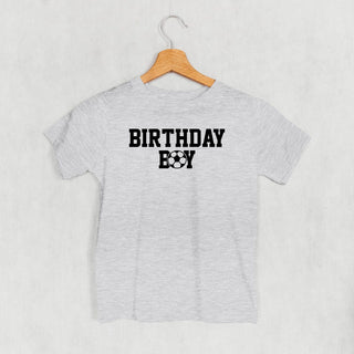 The Birthday Boy Soccer Tee (Kids) POD - Apparel Ivy + Cloth Style: Toddler Tee Color: Heather Size: 2T