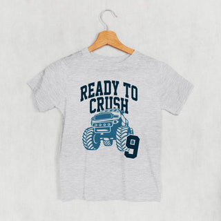 Ready To Crush 9 Tee (Kids) POD - Apparel Ivy + Cloth Style: Youth Tee Color: Heather Size: YS