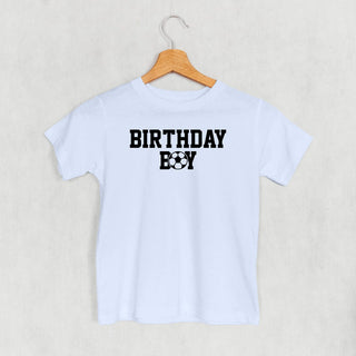 The Birthday Boy Soccer Tee (Kids) POD - Apparel Ivy + Cloth Style: Toddler Tee Color: Light Blue Size: 2T