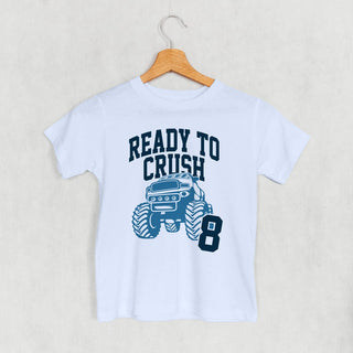 Ready To Crush 8 Tee (Kids) POD - Apparel Ivy + Cloth Style: Youth Tee Color: Light Blue Size: YS