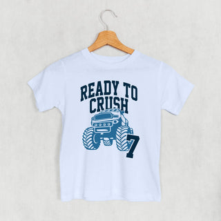 Ready To Crush 7 Tee (Kids) POD - Apparel Ivy + Cloth Style: Youth Tee Color: Light Blue Size: YS