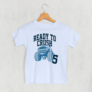 Ready To Crush 5 Tee (Kids) POD - Apparel Ivy + Cloth Style: Toddler Tee Color: Light Blue Size: 2T
