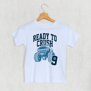 Ready To Crush 9 Tee (Kids) POD - Apparel Ivy + Cloth Style: Youth Tee Color: Light Blue Size: YS