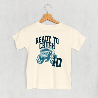 Ready To Crush 10 Tee (Kids) POD - Apparel Ivy + Cloth Style: Youth Tee Color: Natural Size: YS