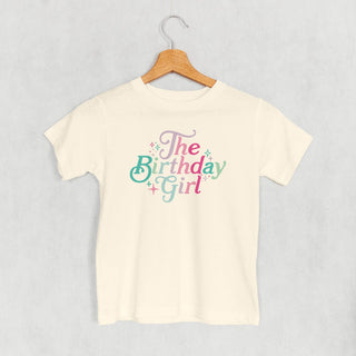 The Birthday Girl Sparkles Tee (Kids) POD - Apparel Ivy + Cloth Style: Toddler Tee Color: Natural Size: 2T