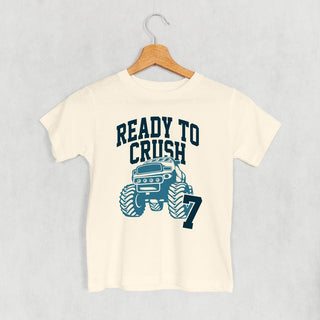 Ready To Crush 7 Tee (Kids) POD - Apparel Ivy + Cloth Style: Youth Tee Color: Natural Size: YS