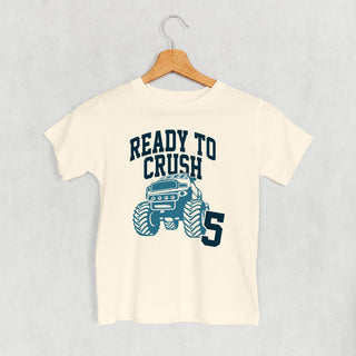 Ready To Crush 5 Tee (Kids) POD - Apparel Ivy + Cloth Style: Toddler Tee Color: Natural Size: 2T