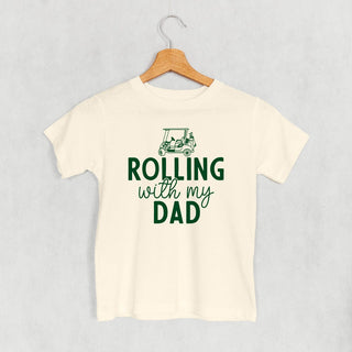 Rolling With My Dad Tee (Kids) POD - Apparel Ivy + Cloth Style: Toddler Tee Color: Natural Size: 2T
