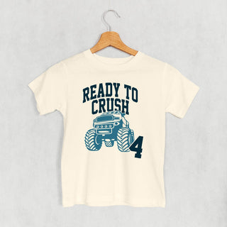 Ready To Crush 4 Tee (Kids) POD - Apparel Ivy + Cloth Style: Toddler Tee Color: Natural Size: 2T