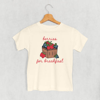 Berries For Breakfast Tee (Kids) POD - Apparel Ivy + Cloth Style: Toddler Tee Color: Natural Size: 2T