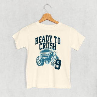 Ready To Crush 9 Tee (Kids) POD - Apparel Ivy + Cloth Style: Youth Tee Color: Natural Size: YS