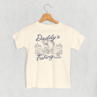 Daddy's Fishing Buddy Tee (Kids) POD - Apparel Ivy + Cloth Style: Youth Tee Color: Natural Size: YS