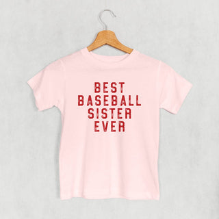 Best Baseball Sister Ever (Kids) POD - Apparel Ivy + Cloth Style: Toddler Tee Color: Pink Size: 2T