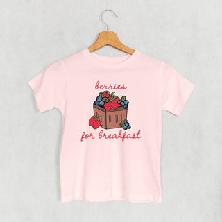 Berries For Breakfast Tee (Kids) POD - Apparel Ivy + Cloth Style: Toddler Tee Color: Pink Size: 2T