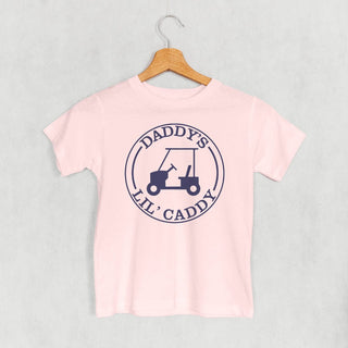 Daddy's Lil' Caddy Tee (Kids) POD - Apparel Ivy + Cloth Style: Toddler Tee Color: Pink Size: 2T
