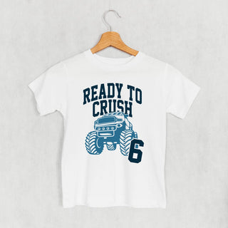 Ready To Crush 6 Tee (Kids) POD - Apparel Ivy + Cloth Style: Youth Tee Color: White Size: YS