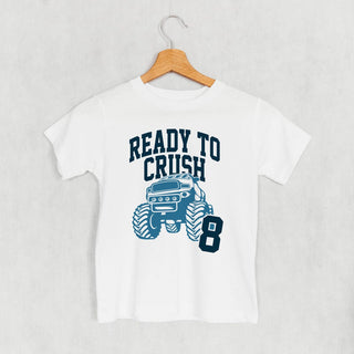 Ready To Crush 8 Tee (Kids) POD - Apparel Ivy + Cloth Style: Youth Tee Color: White Size: YS