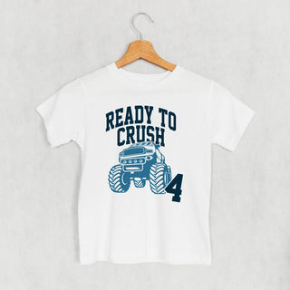 Ready To Crush 4 Tee (Kids) POD - Apparel Ivy + Cloth Style: Toddler Tee Color: White Size: 2T