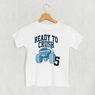 Ready To Crush 5 Tee (Kids) POD - Apparel Ivy + Cloth Style: Toddler Tee Color: White Size: 2T