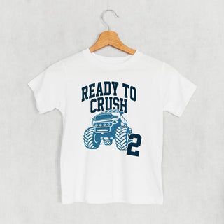 Ready To Crush 2 Tee (Kids) POD - Apparel Ivy + Cloth Style: Toddler Tee Color: White Size: 2T
