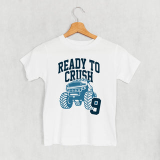 Ready To Crush 9 Tee (Kids) POD - Apparel Ivy + Cloth Style: Youth Tee Color: White Size: YS