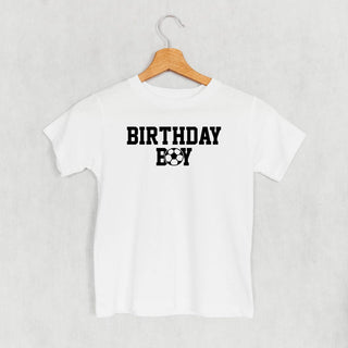 The Birthday Boy Soccer Tee (Kids) POD - Apparel Ivy + Cloth Style: Toddler Tee Color: White Size: 2T