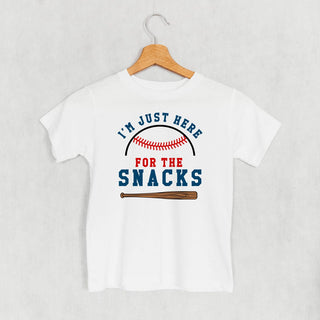 I'm Just Here For The Snacks Tee (Kids) POD - Apparel Ivy + Cloth Style: Toddler Tee Color: White Size: 2T