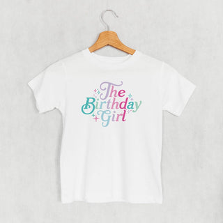 The Birthday Girl Sparkles Tee (Kids) POD - Apparel Ivy + Cloth Style: Toddler Tee Color: White Size: 2T