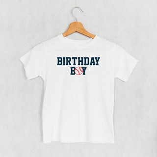 The Birthday Boy Baseball Tee (Kids) POD - Apparel Ivy + Cloth Style: Youth Tee Color: White Size: YS
