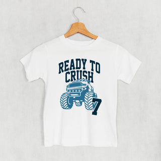 Ready To Crush 7 Tee (Kids) POD - Apparel Ivy + Cloth Style: Youth Tee Color: White Size: YS