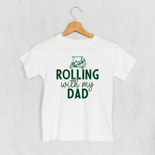 Rolling With My Dad Tee (Kids) POD - Apparel Ivy + Cloth Style: Toddler Tee Color: White Size: 2T