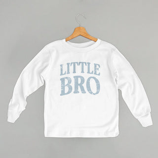 Little Bro Distressed Tee (Kids) POD - Apparel Ivy + Cloth Style: Toddler Long Sleeve Color: White Size: 2T
