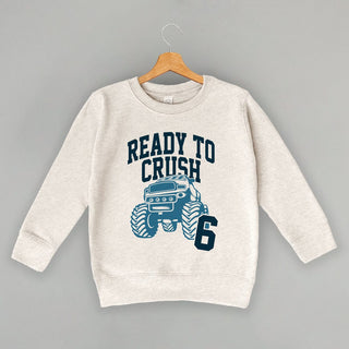 Ready To Crush 6 Tee (Kids) POD - Apparel Ivy + Cloth Style: Toddler Crewneck Color: Natural Heather Size: 2T