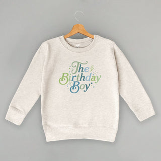 The Birthday Boy Lightning Bolts Tee (Kids) POD - Apparel Ivy + Cloth Style: Toddler Crewneck Color: Natural Heather Size: 2T