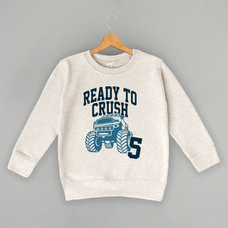 Ready To Crush 5 Tee (Kids) POD - Apparel Ivy + Cloth Style: Toddler Crewneck Color: Natural Heather Size: 2T