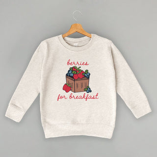 Berries For Breakfast Tee (Kids) POD - Apparel Ivy + Cloth Style: Toddler Crewneck Color: Natural Heather Size: 2T