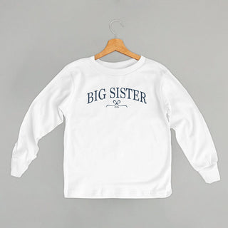 Big Sister 2026 Bow Tee (Kids) POD - Apparel Ivy + Cloth Style: Toddler Long Sleeve Color: White Size: 2T