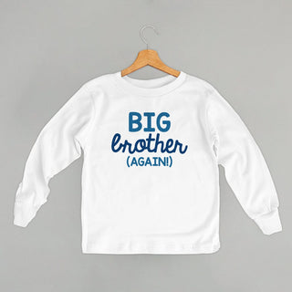 Big Brother Again Tee (Kids) POD - Apparel Ivy + Cloth Style: Toddler Long Sleeve Color: White Size: 2T