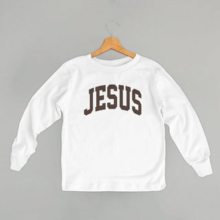 Jesus Arch Tee (Kids) POD - Apparel Ivy + Cloth Style: Toddler Long Sleeve Color: White Size: 2T