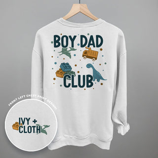 Boy Dad Club Doodles Tee (Back Print) POD - Apparel Ivy + Cloth Style: Sweatshirt Color: White Size: S