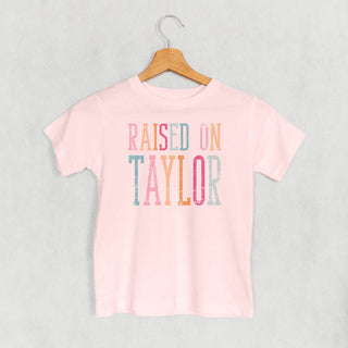 Raised On Taylor Tee (Kids) POD - Apparel Ivy + Cloth Style: Toddler Tee Color: Pink Size: 2T