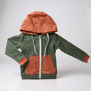 Bamboo hooded zipKeep the Littles WildSize: 6-12m