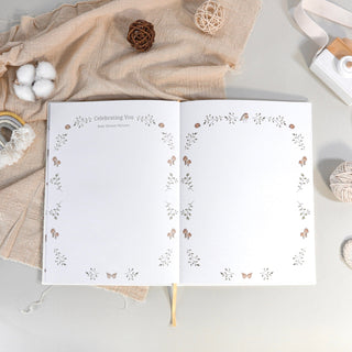 The Story of You: Fearfully and Wonderfully Made (Forest Friends) - Linen Baby Keepsake Book with Storage Box HeyPeacock