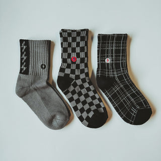 3-Pack "Check The Volts" Socks LITTLE RAD THINGS Size: Small Toddler (1-3T)