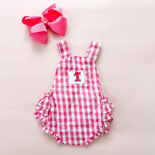 Hot Pink First Birthday Bubble Girl Bubble Seven Lantern Lane Size: 12M