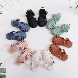 Roman Kids' Barefoot Jelly Sandals | Waterproof & Wide Toe Box Jelly Sandal ozznekshoes Shoe size: 6 Color: Blue